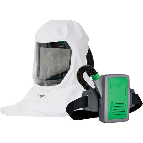 Respirateur T-Link avec casquette, tube de respiration, montage &agrave; la ceinture & APR motoris&eacute; PX5, Cagoule ample & visi&egrave;re, Pile Lithium-ion WestPier