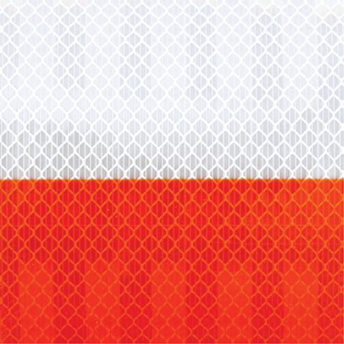 High Intensity Grade Flexible Work Zone Sheeting 382VHIP, 5" W x 150' L, Orange and White WestPier