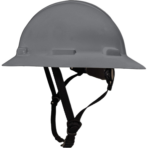 LIDGUARD&reg; Full Brim Hardhat with Chinstrap, Meets CSA Type 1, Ratchet Suspension, Vented WestPier