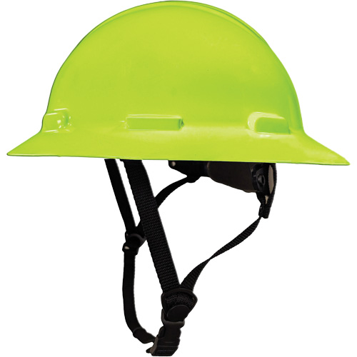 LIDGUARD&reg; Full Brim Hardhat with Chinstrap, Meets CSA Type 2, Ratchet Suspension, Vented WestPier