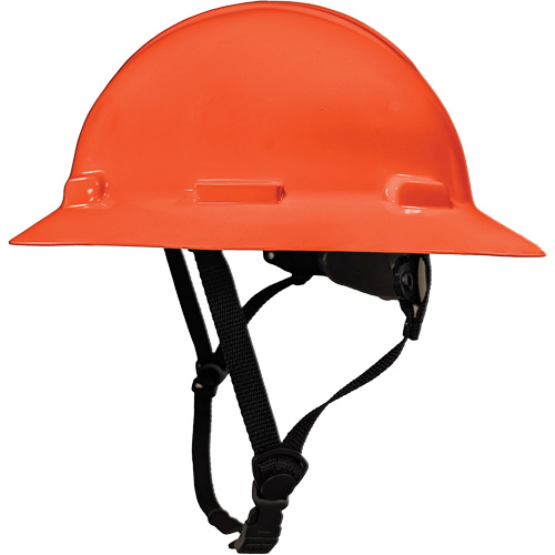 LIDGUARD&reg; Full Brim Hardhat with Chinstrap, Meets CSA Type 2, Ratchet Suspension, Vented WestPier