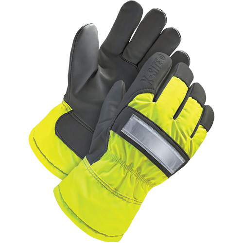 Gants d'ajusteur haute-visibilit&eacute;, 3T-Grand, Paume en Cuir fleur de ch&egrave;vre, Doublure en Thinsulate WestPier