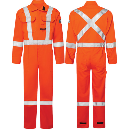 Avenger 7 oz. Coveralls, Size 54, High-Visibility Orange WestPier