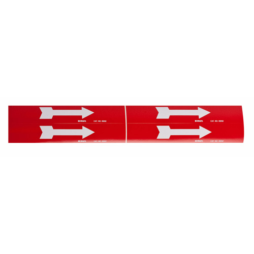 Arrow Pipe Marker, Self-Adhesive, 1-1/8" H x 7" W, Black on Yellow WestPier