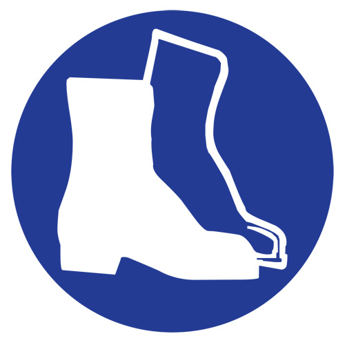 &eacute;tiquettes avec pictogramme Right to Know - Bottes, Vinyle, Feuille, 1" lo x 1-1/8" la WestPier