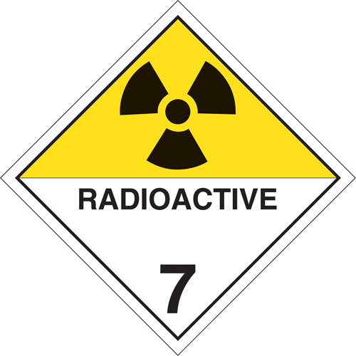 Radioactive Materials TDG Placard, Tagboard WestPier