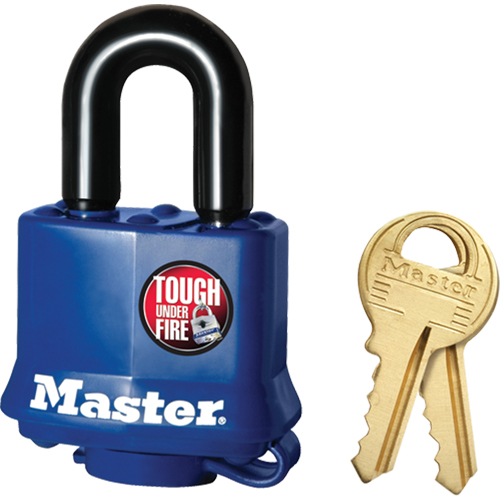 Weather-Resistant Padlock, Keyed Different, Laminated Steel, 1-9/16" Width WestPier
