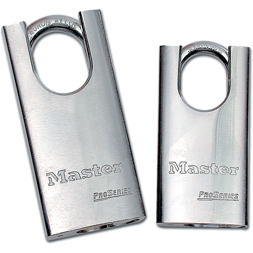 Shrouded Padlock, Keyed Different, Hardened Steel, 1-9/16" Width WestPier