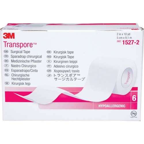 Transpore Surgical Tape, Class 1, 30' L x 2" W WestPier