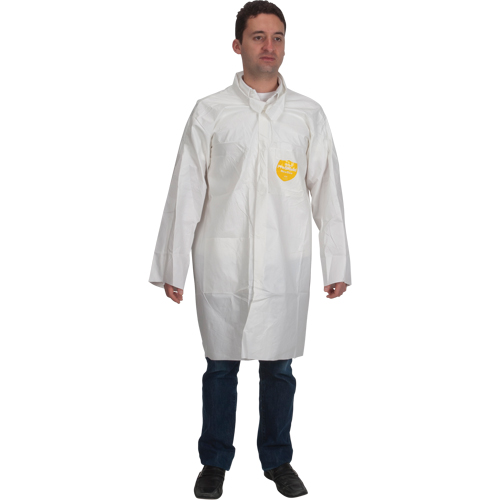ProShield&reg; 60 Lab Coat, Microporous/Polypropylene, White, Medium WestPier