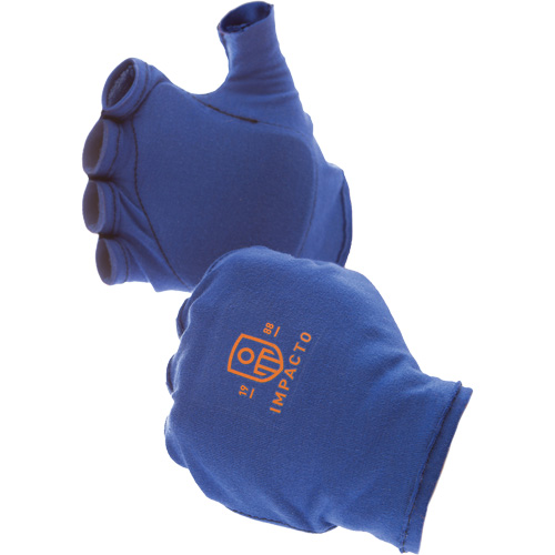 Anti-Impact Fingerless Right-Hand Glove Liner, 6/X-Small, Synthetic Palm, Slip-On Cuff WestPier