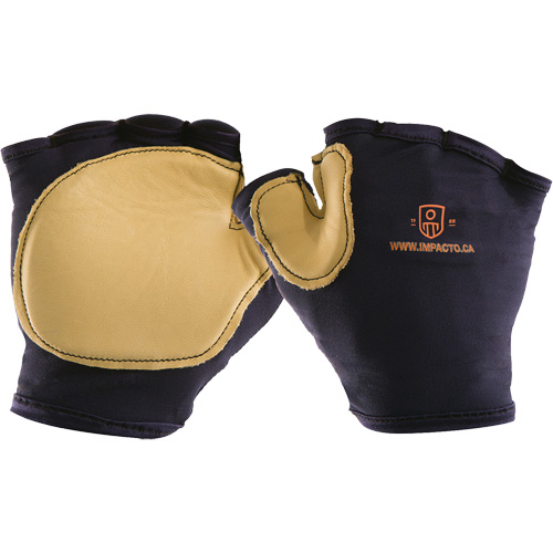 Gant antichoc sans doigts &agrave; prise d'outil, main droite, Taille T-petit, Paume Cuir fleur WestPier