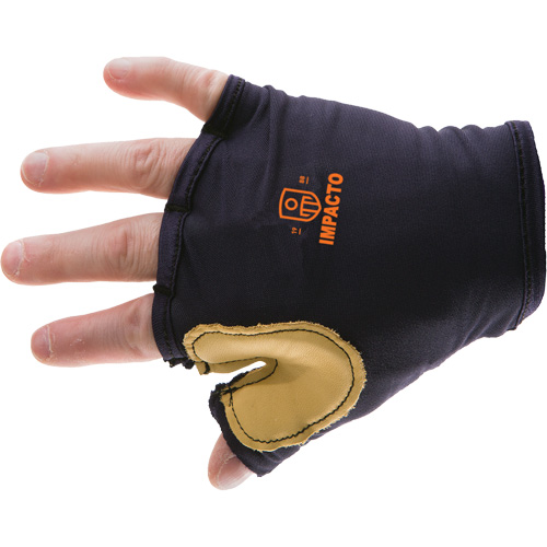Gant antichoc sans doigts &agrave; prise d'outil, main droite, Taille T-petit, Paume Cuir fleur WestPier