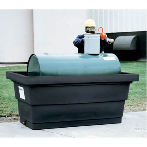 Poly-Tank&reg; Containment Unit 275 With Drain, 82.3" L x 45" W x 35.3" H, 275 US gal. Capacity WestPier