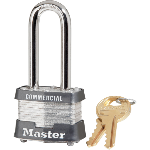 Pin Tumbler Padlock, Keyed Alike, Laminated Steel, 1-9/16" Width WestPier