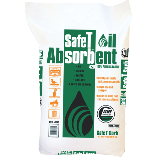 Absorbant pour huile de premi&egrave;re qualit&eacute; Safe T Sorb WestPier