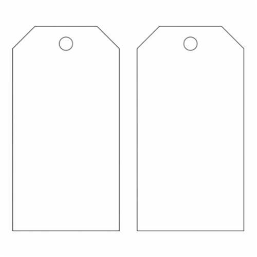 Blank Accident Prevention Tags, Metal, 3" W x 5-3/4" H WestPier