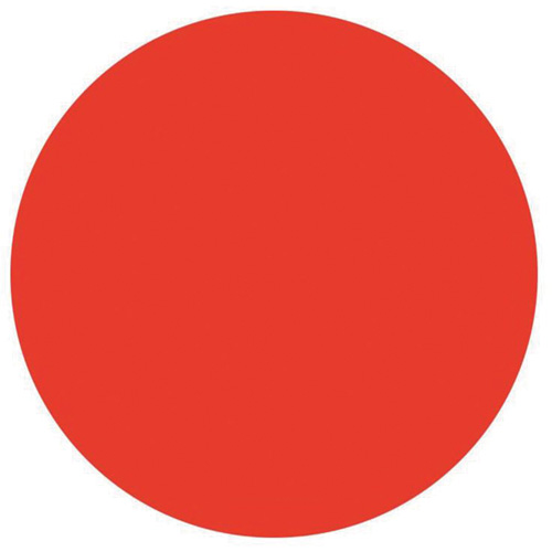 Round Write-On Labels, Circle, 3" L x 3" W, Red WestPier