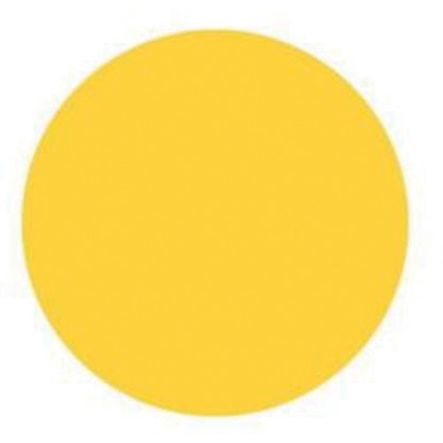 Round Write-On Labels, Circle, 3" L x 3" W, Yellow WestPier