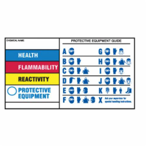 &eacute;tiquettes de protection pour &eacute;quipement, Polyester, Feuille, 7" lo x 4" la WestPier
