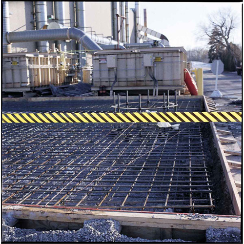 Barricade Tape, English, 3" W x 200' L, 3 mils, Black on Yellow WestPier