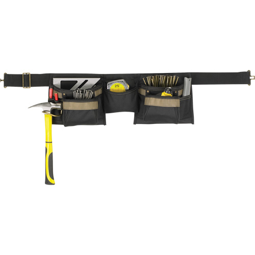 Deluxe Tool Belt Combo, Polyester, Black WestPier