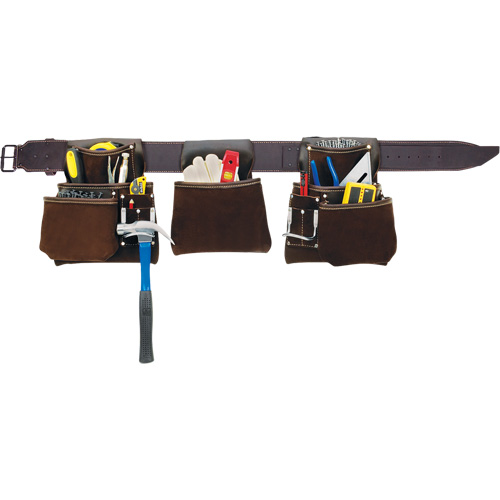 Deluxe Contactor's Tool Belt, Leather, Tan WestPier