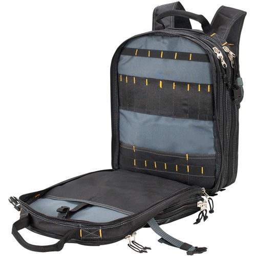 Sacs &agrave; dos pour outils &agrave; 75 pochettes, 13" lo x 17-1/2" la, Noir, Nylon WestPier