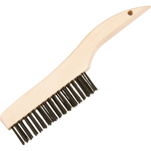 Brosses de nettoyage &agrave; manche en patin, Laiton, 4 x 16 rangs de fils, Longueur 10" WestPier
