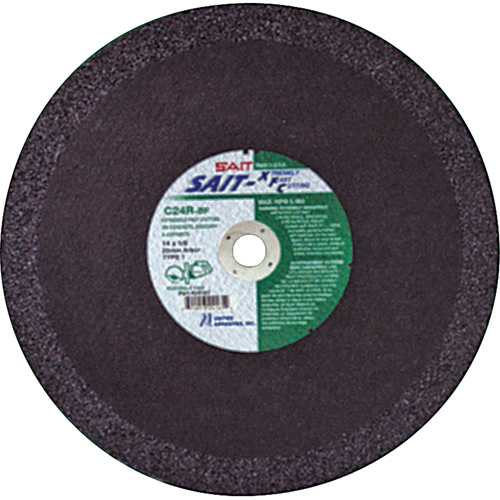C24R Concrete High Speed Cut-Off Wheel, 12" x 1/8", 1" Arbor, Type 1, Aluminum Oxide, 6300 RPM WestPier