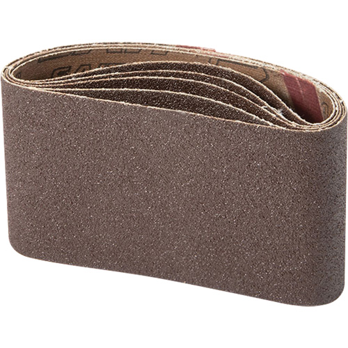 Courroie abrasive pour ponceuse portative, 3" la x 21" lo, Oxyde d'aluminium, Grain 100 WestPier