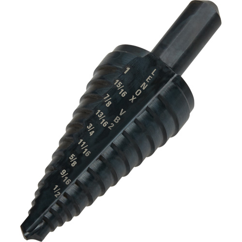 #2 Step Drill Bit, 1/8" - 1" , 1/16" Increments, High Speed Steel WestPier