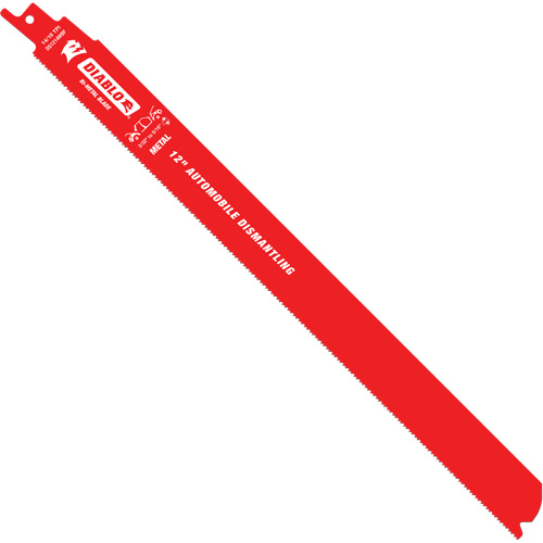 Lame de scie alternative autod&eacute;montage, Bim&eacute;tal, 10-14 Dents par pouce, 12" lo x 1" la WestPier