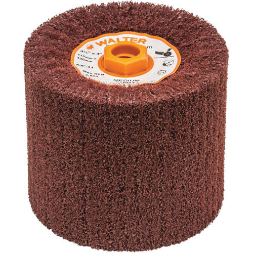 Blendex Surface Conditioning Drum, 4-1/2" Dia. x 4" W, 5/8"-11 Arbor, Medium Grit WestPier