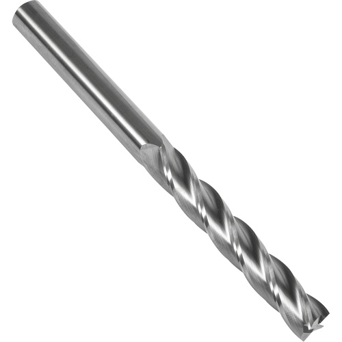 S137 30° Extra Long Square End Mill, 5/16" Dia., 4" L, 4 Flutes, 5/16" Shank, Carbide WestPier