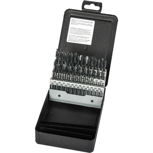 Stub Length Drill Bit Set, 60 Pieces, High Speed Steel WestPier