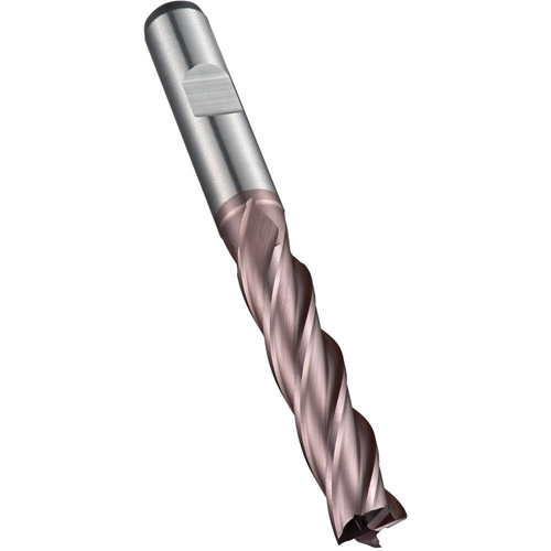 Square End Mill, 5 mm Dia., 68 mm L, 4 Flutes, 6 mm Shank, High Speed Cobalt WestPier
