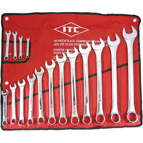ICW-16 Professional Raised Panel Wrench Set, Combination, 16 Pieces, Imperial WestPier