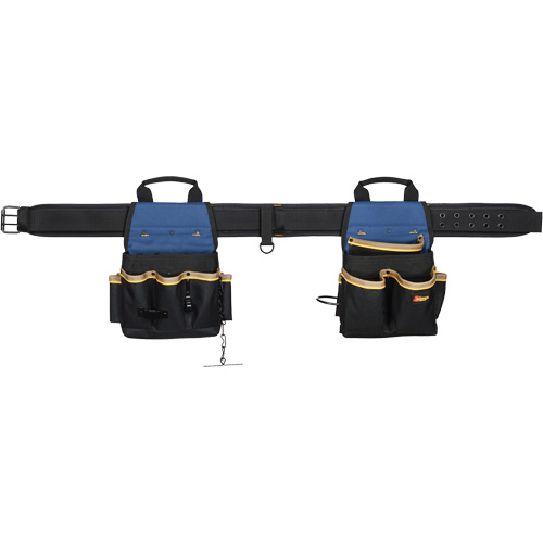 Combin&eacute;s de ceinture &agrave; outils &agrave; 20 pochettes, Polyester, Noir WestPier