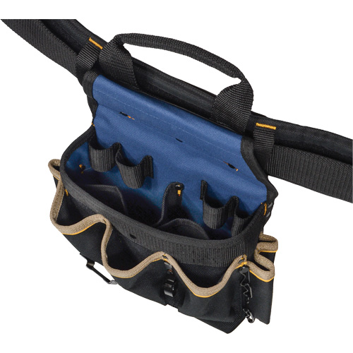 Combin&eacute;s de ceinture &agrave; outils &agrave; 20 pochettes, Polyester, Noir WestPier