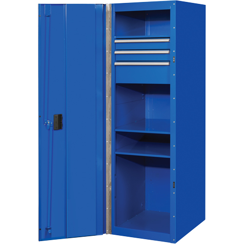 RX Series Side Cabinet, 3 Drawers, 19" W x 25" D x 61" H, Blue WestPier