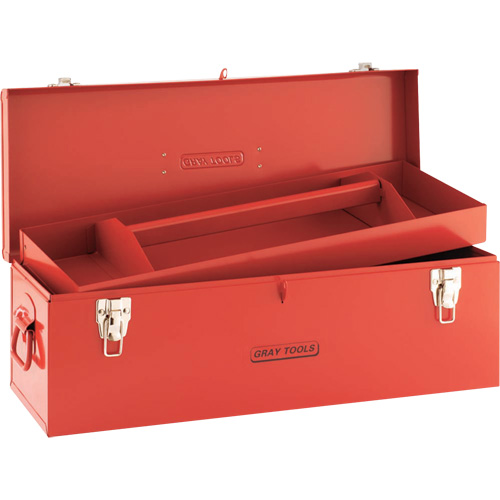 Tool Box, 10-3/4" D x 25-1/2" W x 10" H, Red WestPier