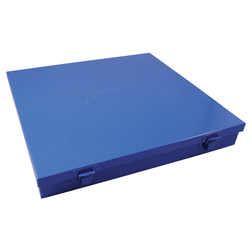 Slim Metal Box, 12" D x 11-1/2" W x 1-3/4" H, Blue WestPier