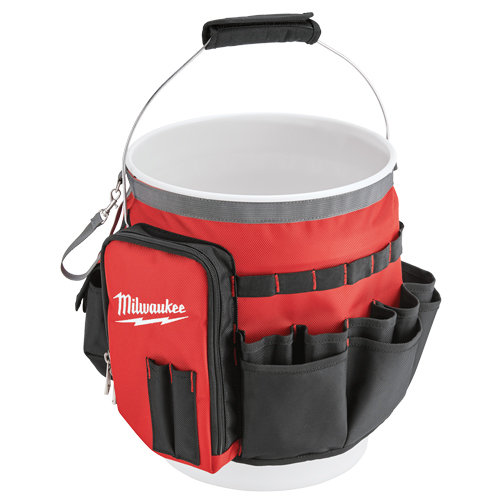 Sac organiseur pour seau, 10" lo x 10" la x 13-1/2" h, Nylon, Rouge WestPier