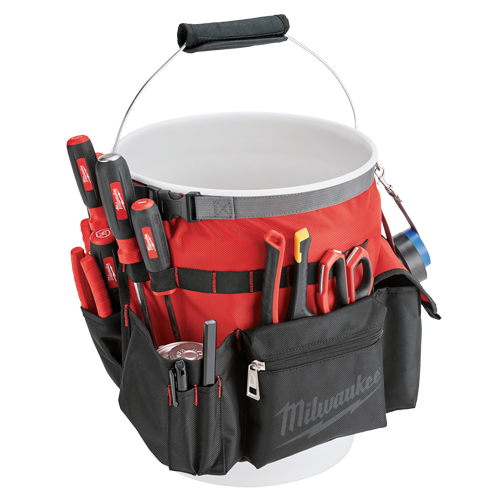 Sac organiseur pour seau, 10" lo x 10" la x 13-1/2" h, Nylon, Rouge WestPier