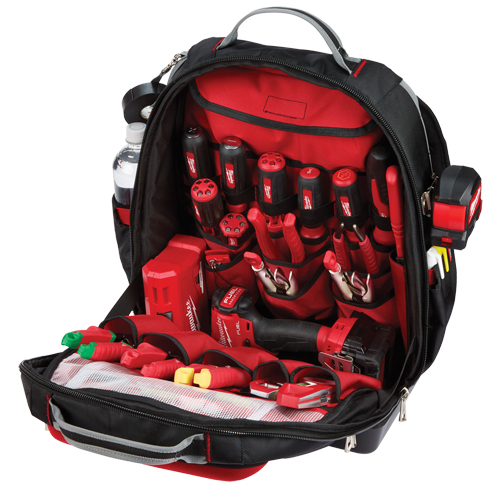 Ultimate Jobsite Backpack, 20" L x 17" W, Black, Ballistic WestPier