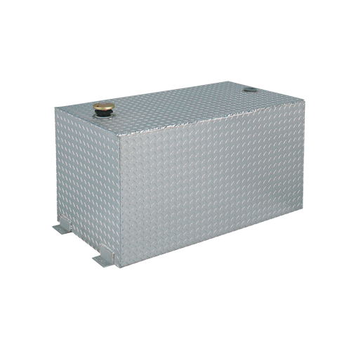 R&eacute;servoir de transfert pour carburant en aluminium, Aluminium, Capacit&eacute; 100 gal., Argent WestPier