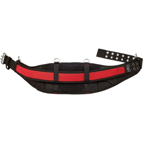 Ceinture de travail matelass&eacute;e, Nylon, Noir/Rouge WestPier
