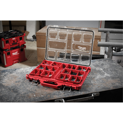 Packout Low-Profile Organizer, 19-3/4" x 16-2/5" x 2-1/2", Black/Red WestPier