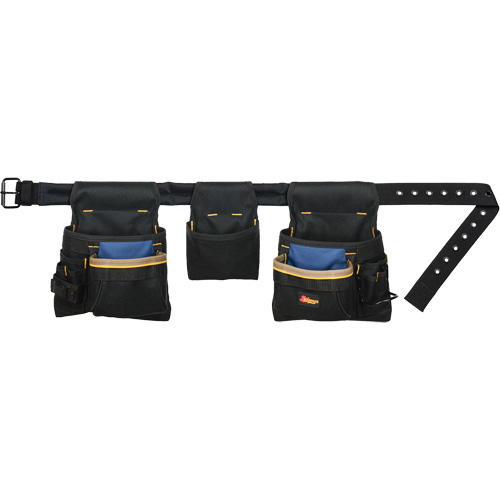 Deluxe Tool Belt Combo, Polyester, Black WestPier